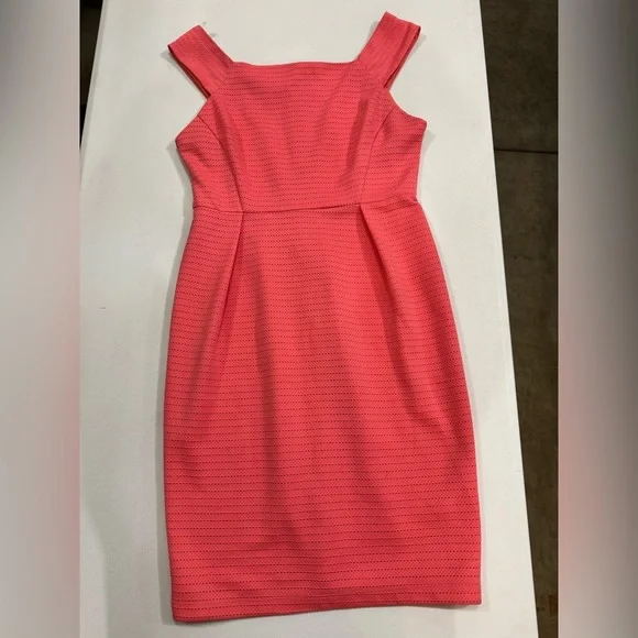 Bisou Bisou Coral Midi Dress- Easter Pink - Picture 3 of 10